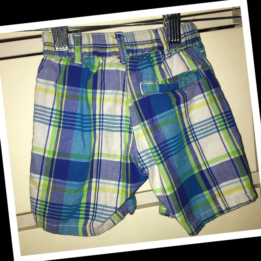 •Nautica baby boy 6-12m plaid shorts🪼EUC🪼